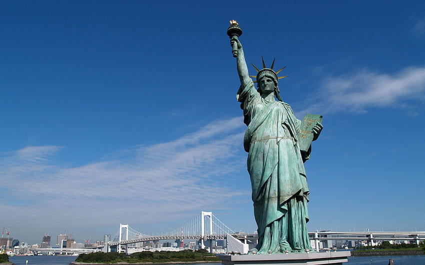Città, Statua della Libertà, Stati Uniti d'America, Stati Uniti, New York Sfondo HD