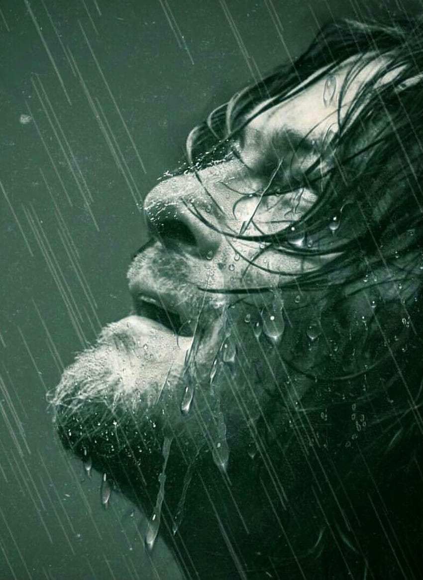 DARYL DIXON 'I'LL DO MY CRYING IN THE RAIN'. Daryl, Man Crying HD phone wallpaper