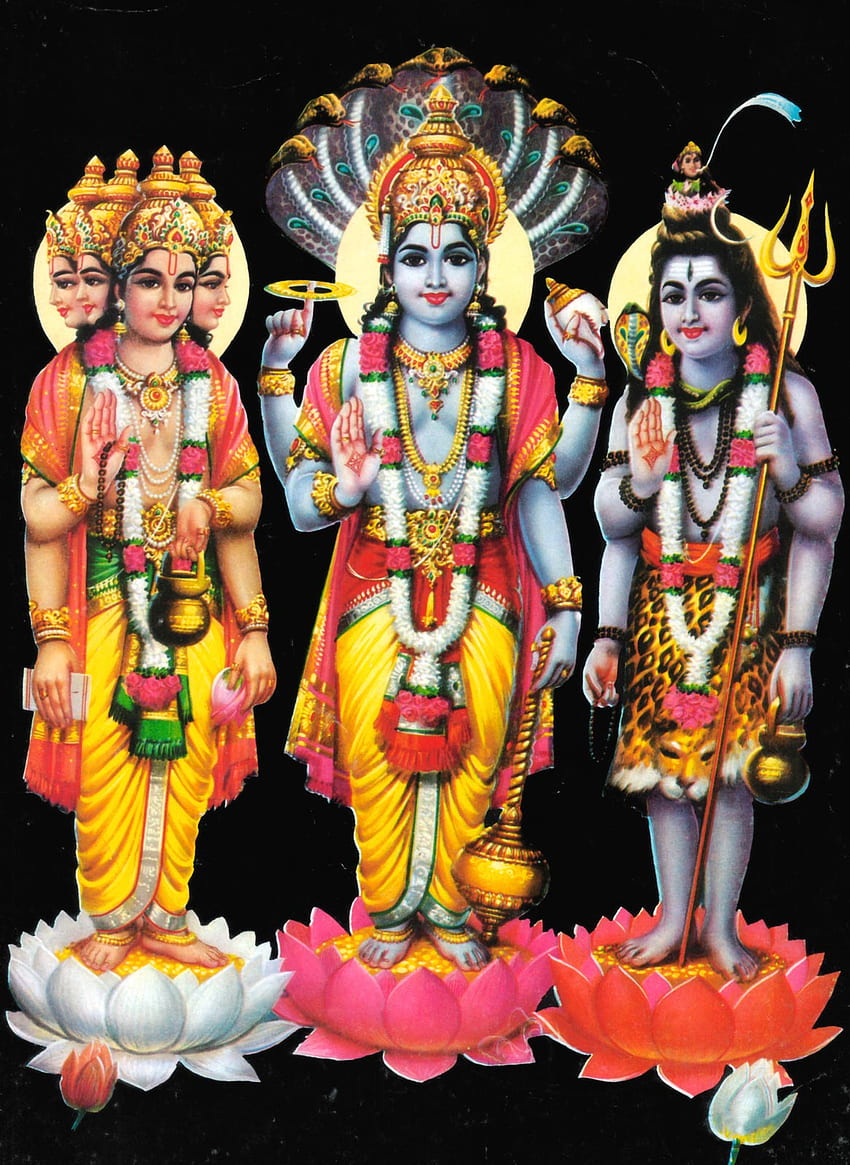 Brahma Vishnu Shiva Png - - Fond d'écran de téléphone HD