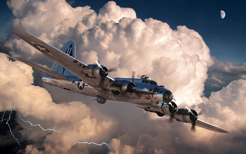 Avion de la seconde guerre mondiale, avion vintage Fond d'écran HD