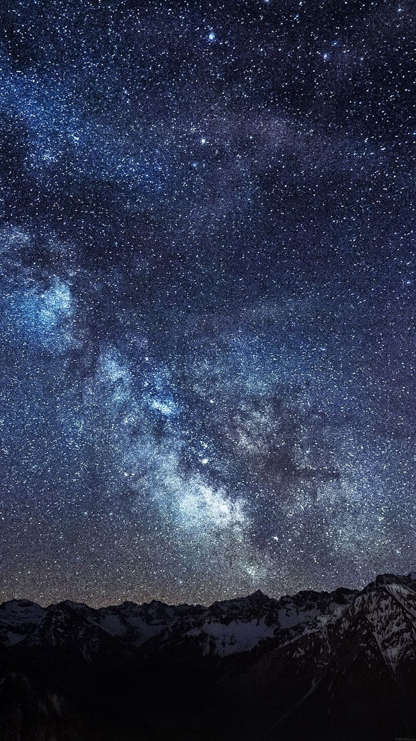 Campo de estrellas azules. galaxia, galaxia, campo estelar fondo de pantalla del teléfono