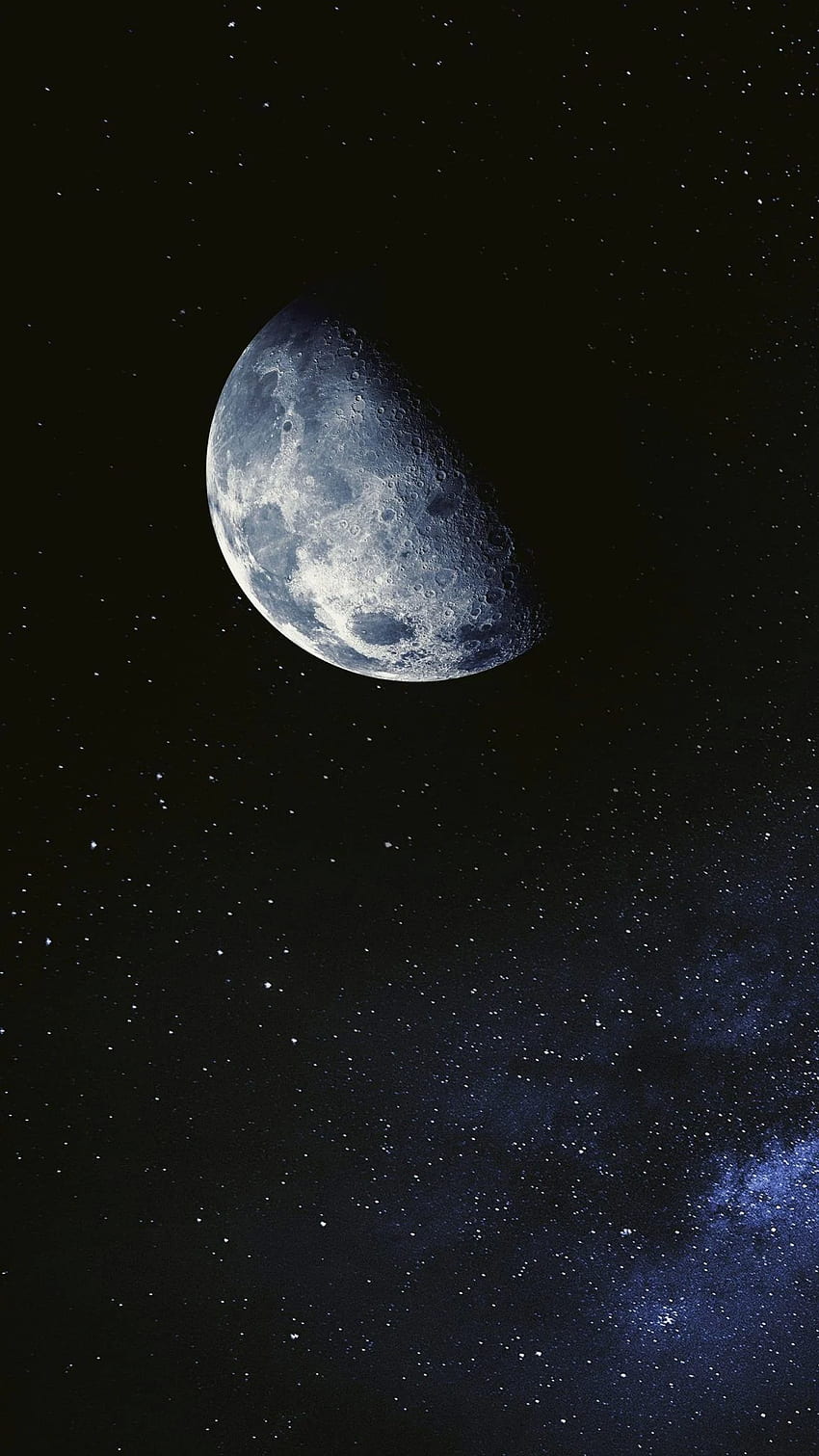 Czarny iPhone, Księżyc Tapeta na telefon HD