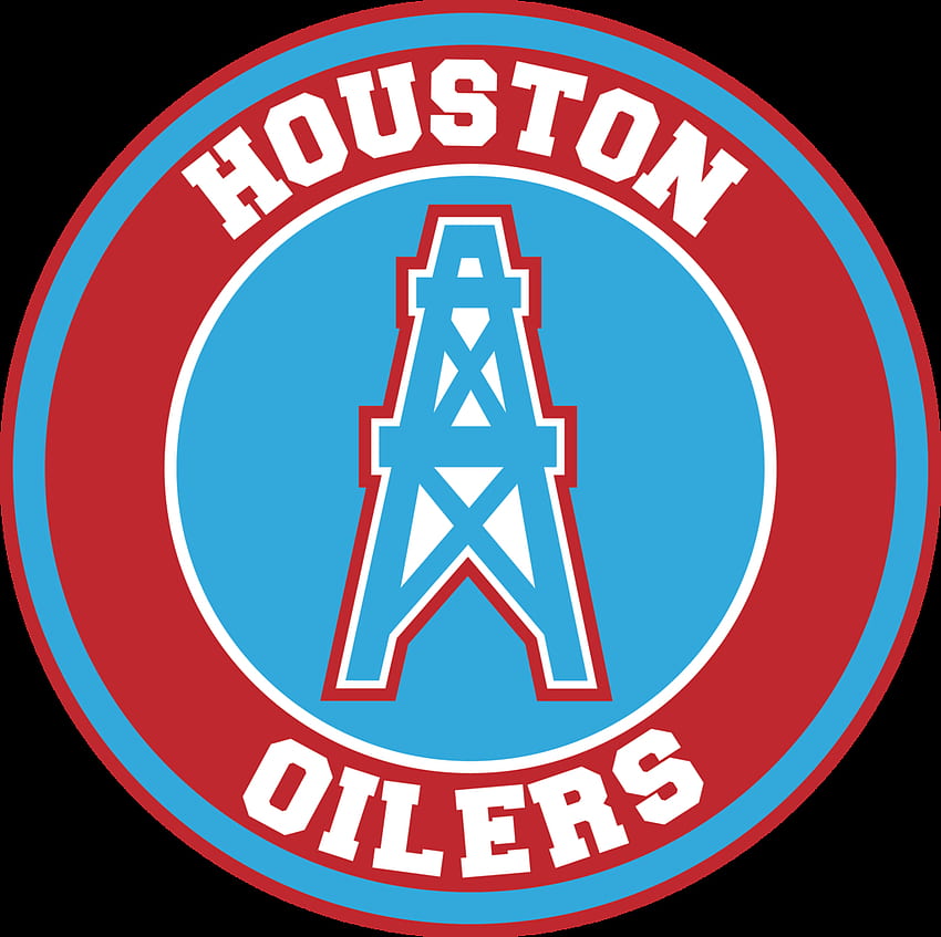 Houston Oilers Circle Logo Vinyl Decal/Etiqueta 5 tamanhos!! papel de parede HD