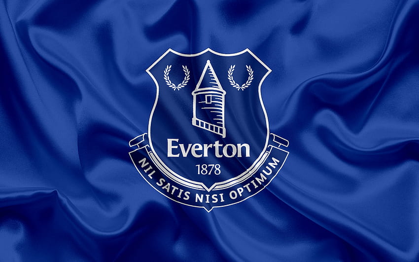 Everton, Football Club, Premier League, futebol, Liverpool, Reino Unido, Inglaterra, bandeira, emblema do Everton, logotipo, clube de futebol inglês com resolução . Alta qualidade, Everton FC papel de parede HD