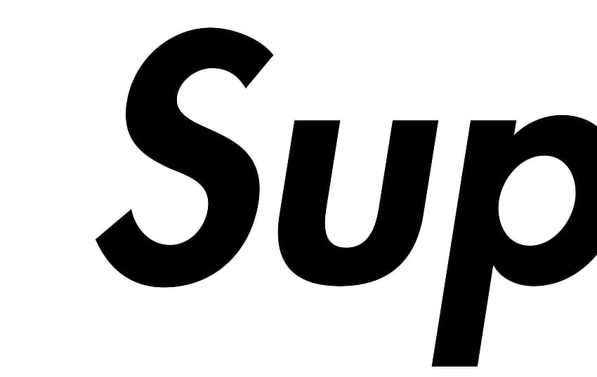 Download Black Supreme Classic White Logo Wallpaper