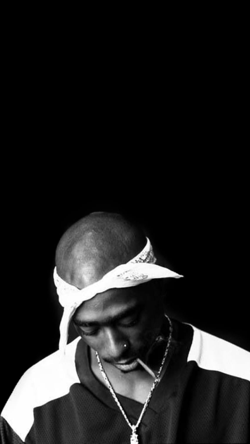 Leyenda. Tupac, Tupac, 2pac, Tupac Blanco y negro fondo de pantalla del teléfono