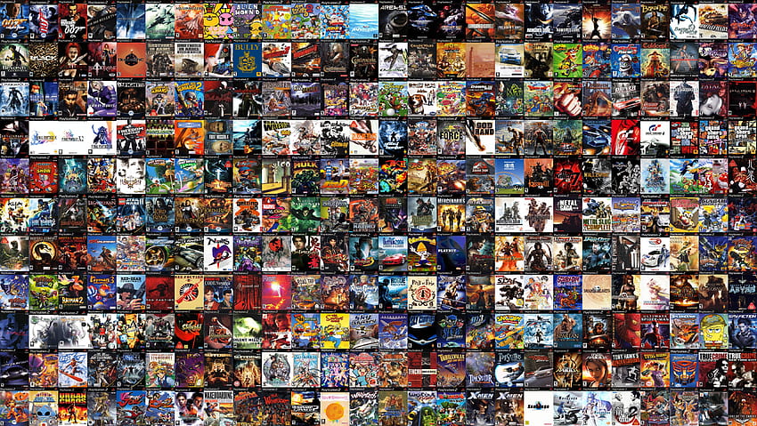 Kolaż najlepszych gier na PlayStation 2 ( ) Tapeta HD