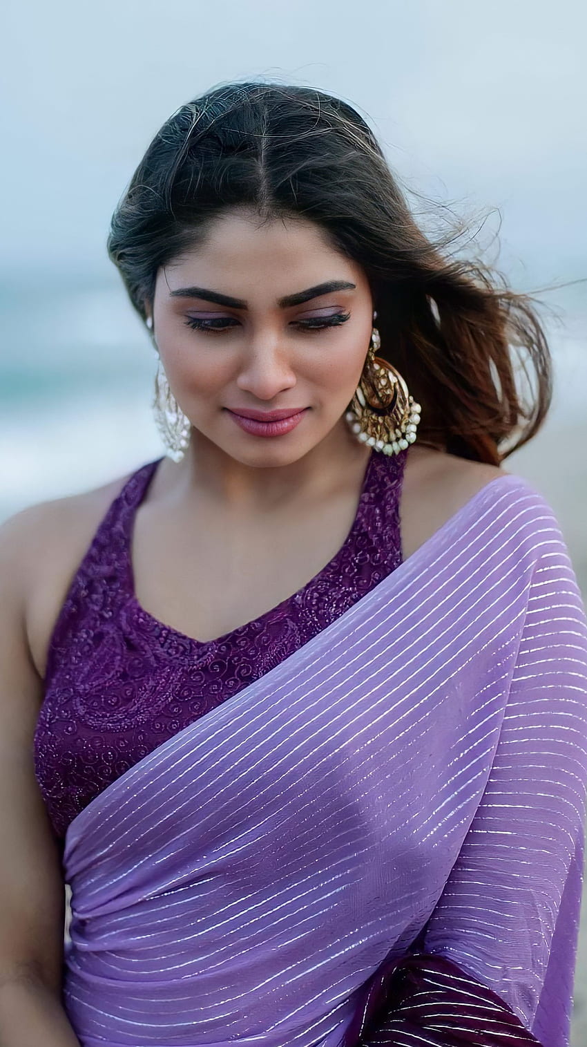 Shivani narayanan, belleza sari fondo de pantalla del teléfono