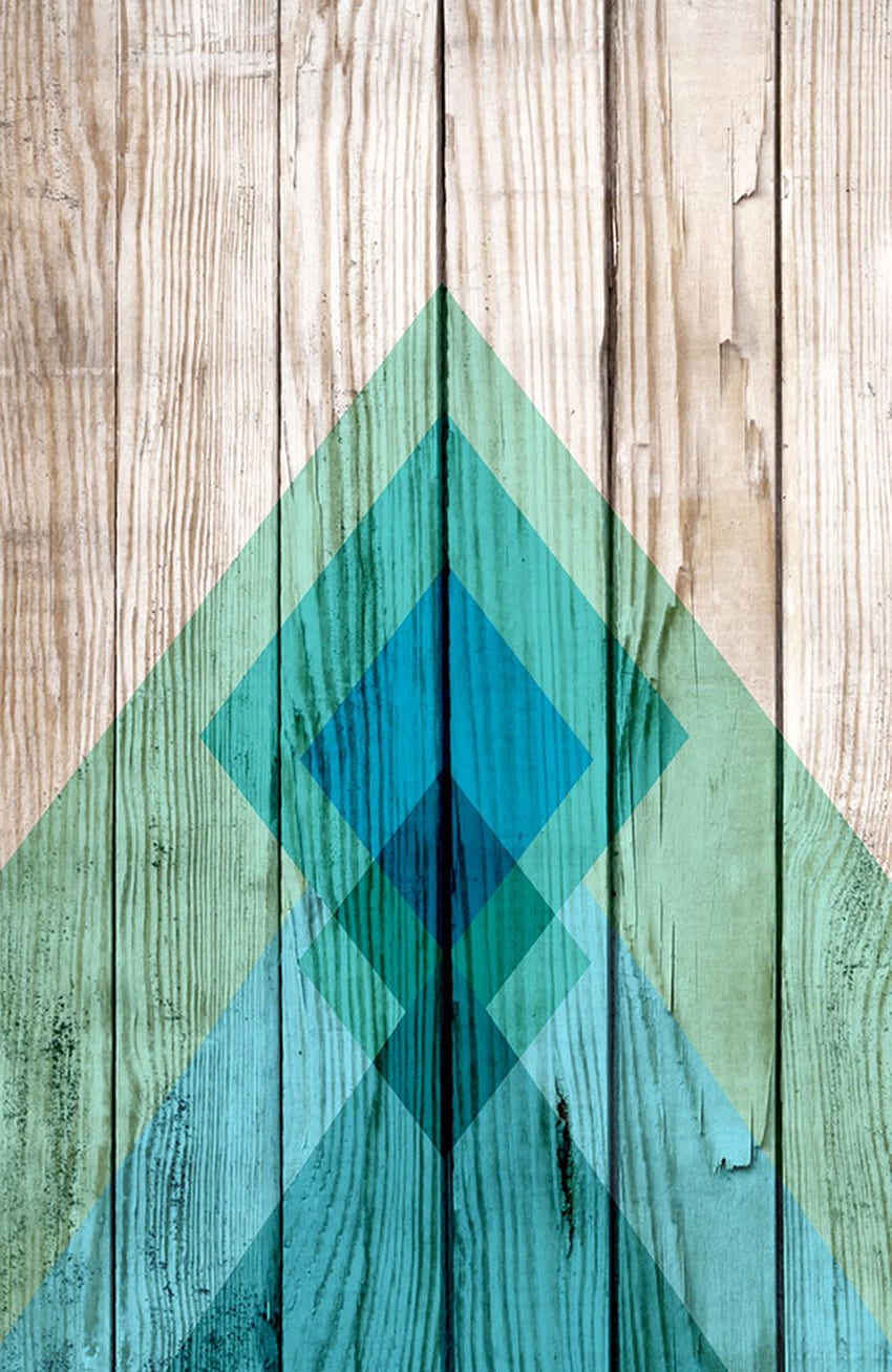 Aztec Tribal Chevron Design On Wood Background Blue Mint, Mint Green Aztec Print HD phone wallpaper