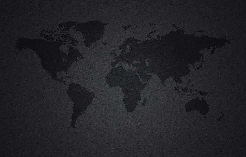 Continents, black background, world map, continents HD wallpaper | Pxfuel