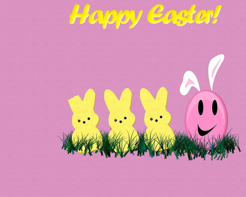 Happy Easter . Happy Easter stock, Easter Peeps HD wallpaper