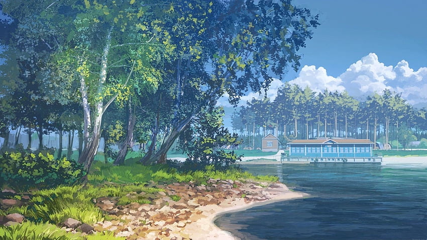 Andilo Barham on ノスタルジックなアニメの風景 in 2020. アニメの風景 , 美しい自然 , 自然, アニメ自然美学 高画質の壁紙