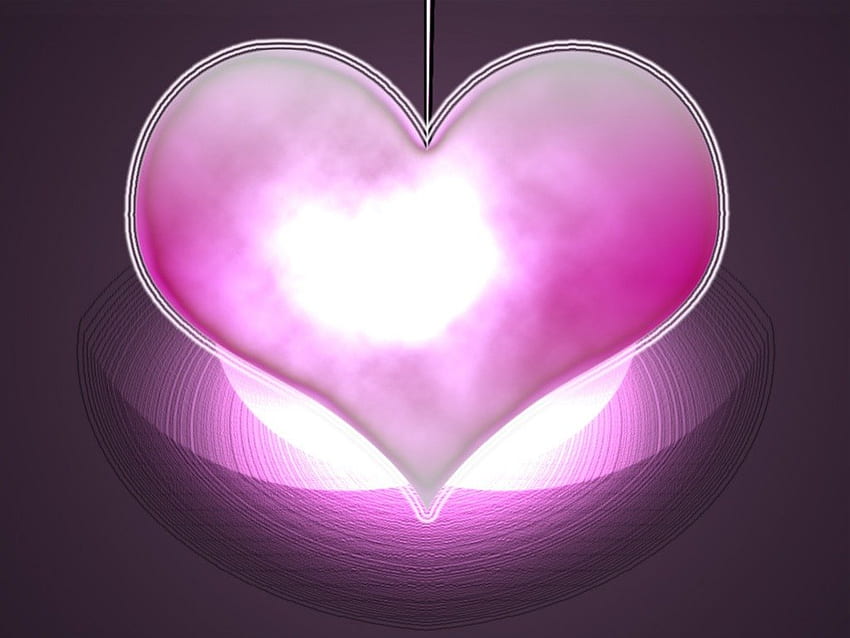 Кристално сърце, сърца, любов HD тапет