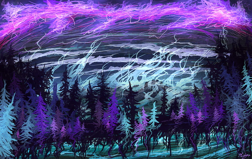 Magic , Background, Magic Tree HD wallpaper