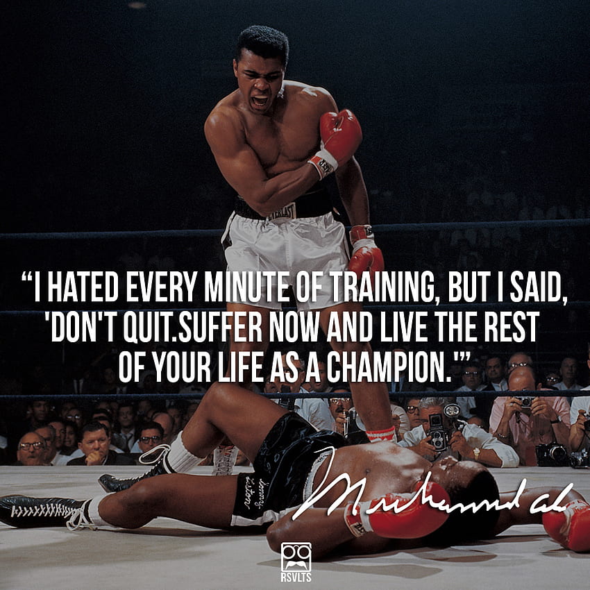 Şampiyon Muhammed Ali Ünlü Alıntılar. AlıntılarGram, Muhammed Ali Motivasyonel HD telefon duvar kağıdı