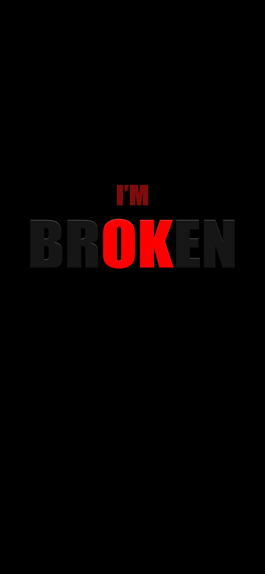 Sad Broken, I Am Broken HD тапет за телефон