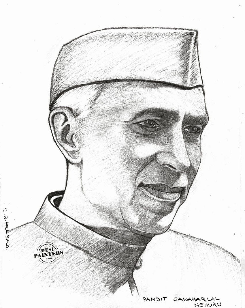 Discover more than 136 jawaharlal nehru drawing sketch - vietkidsiq.edu.vn