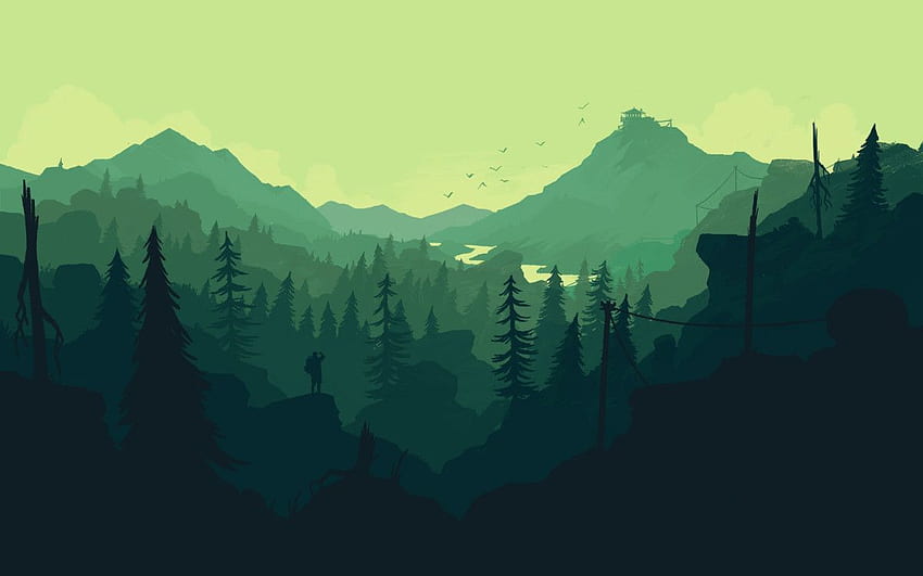 These Firewatch Launch Will Add Immediate Style To Your, Flat Gaming HD wallpaper
