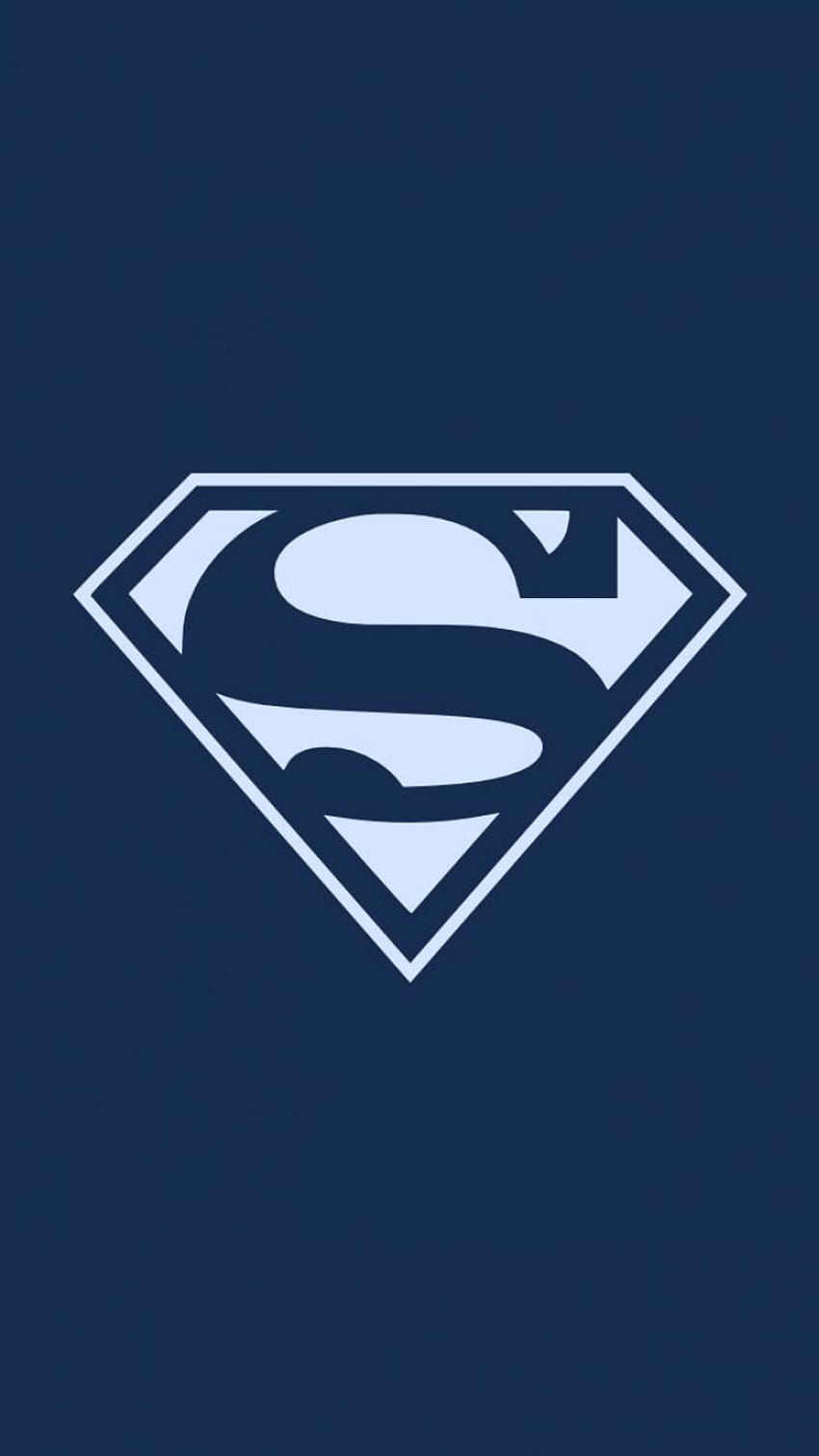 Dark dc comics superman superheroes logo simple HD phone wallpaper