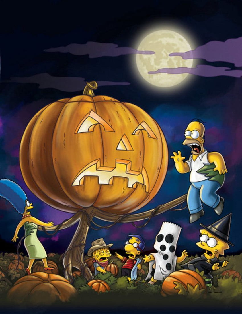 THE SIMPSONS!. Simpsons treehouse of horror, Simpsons halloween, The simpsons HD phone wallpaper