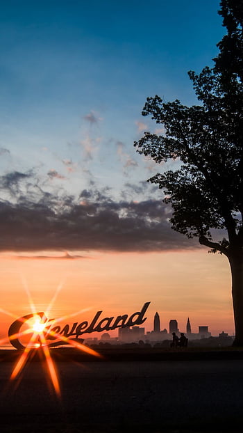 Cleveland Script and Skyline iPhone background  Cleveland, Cleveland  skyline, Ohio state wallpaper