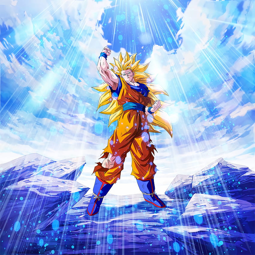 손오공 슈퍼 사이어인 3, Dragon_Ball_Z, Dragan_Ball_Legends, Super_Saiyan_3 HD 전화 배경 화면