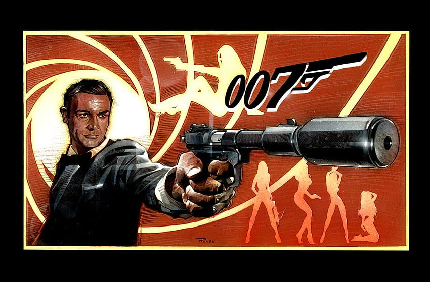 Plakat filmowy o Jamesie Bondzie, Sean Connery James Bond Tapeta HD