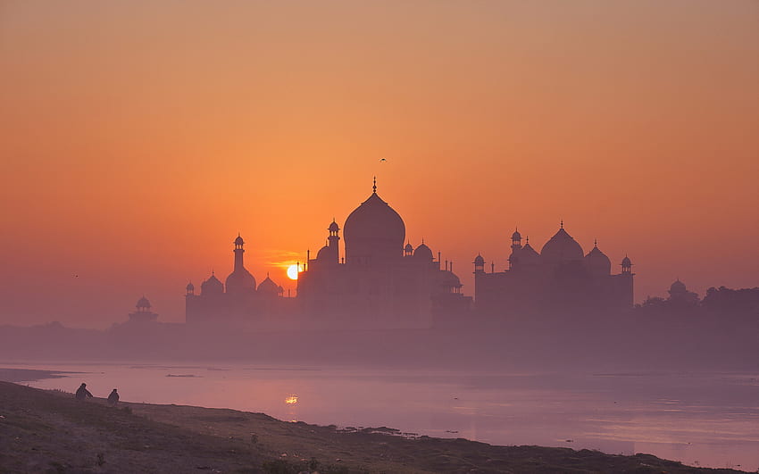 Taj Mahal Palace Agra India Sunset - Resolution:, Taj Mahal Sunset HD wallpaper