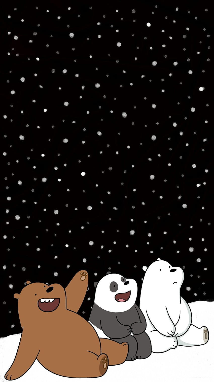 I edited this We Bare Bears and put in a little drizzle HD phone wallpaper