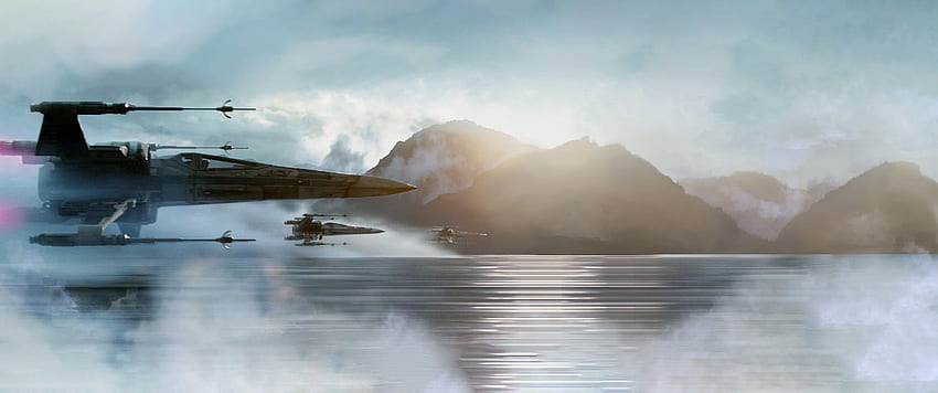 Weißer X-Wing-Kämpfer aus Star Wars, X-Wing, Star Wars, Star Wars X-Wing HD-Hintergrundbild