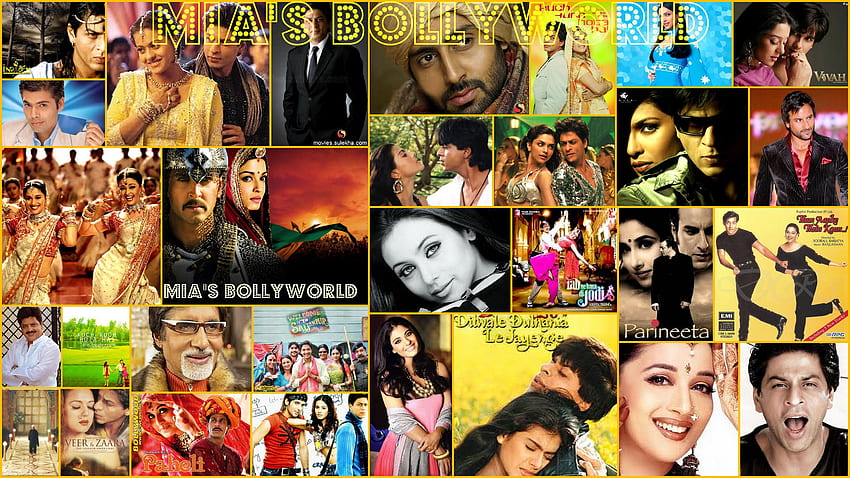 Comedias románticas, Bollywood, Bollywood Movie Collage fondo de pantalla