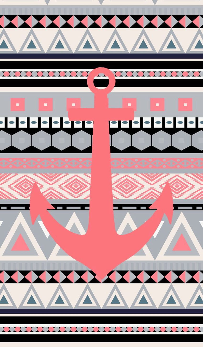 Coral Tribal Anchor Tribal , Pattern, Cute Aztec Tribal HD phone wallpaper  | Pxfuel
