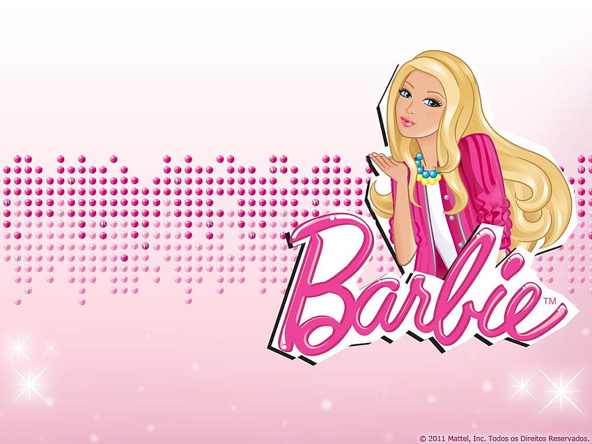 Barbie, logo Barbie Tapeta HD