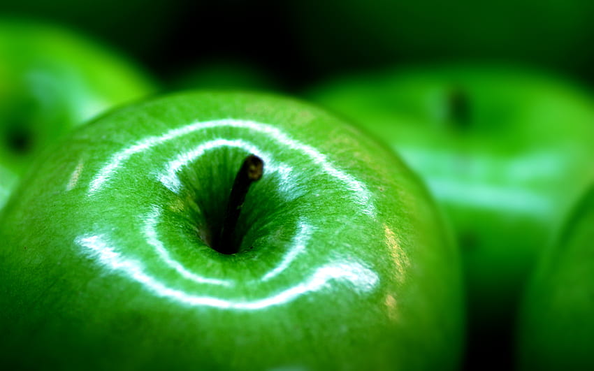 Apel, kulit, hijau, tekstur, buah Wallpaper HD