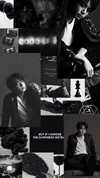 88 Wallpaper Aesthetic Jungkook Black Picture - MyWeb