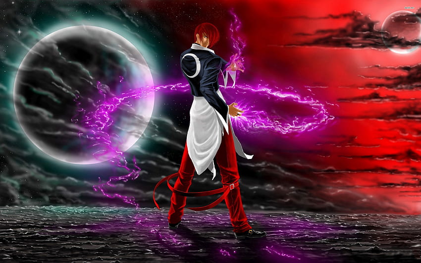 Iori Yagami - King Of Fighter Iori Yagami - & Background, Orochi Iori HD тапет