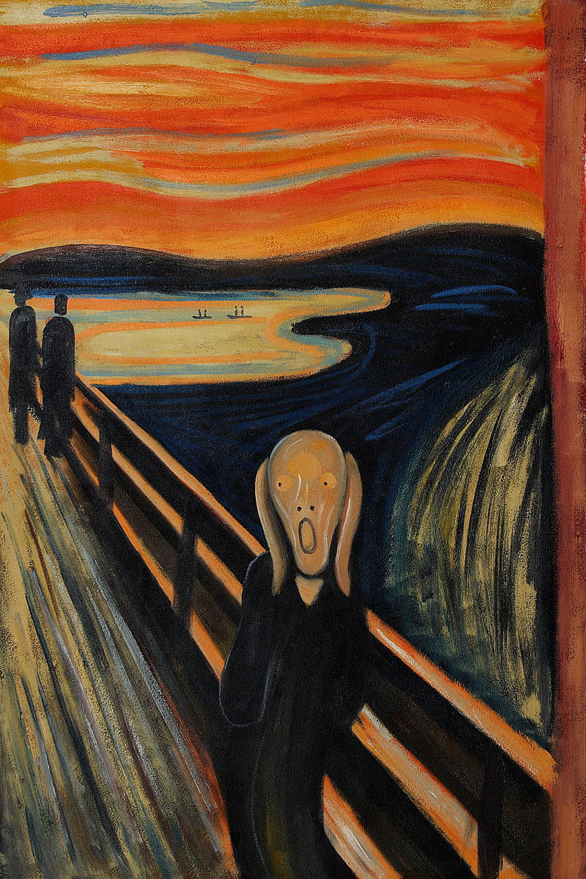Edvard Munch'un Çığlığı : Jacky Galerisi, Yağlı boya reprodüksiyonları ve tedarikçisi HD telefon duvar kağıdı