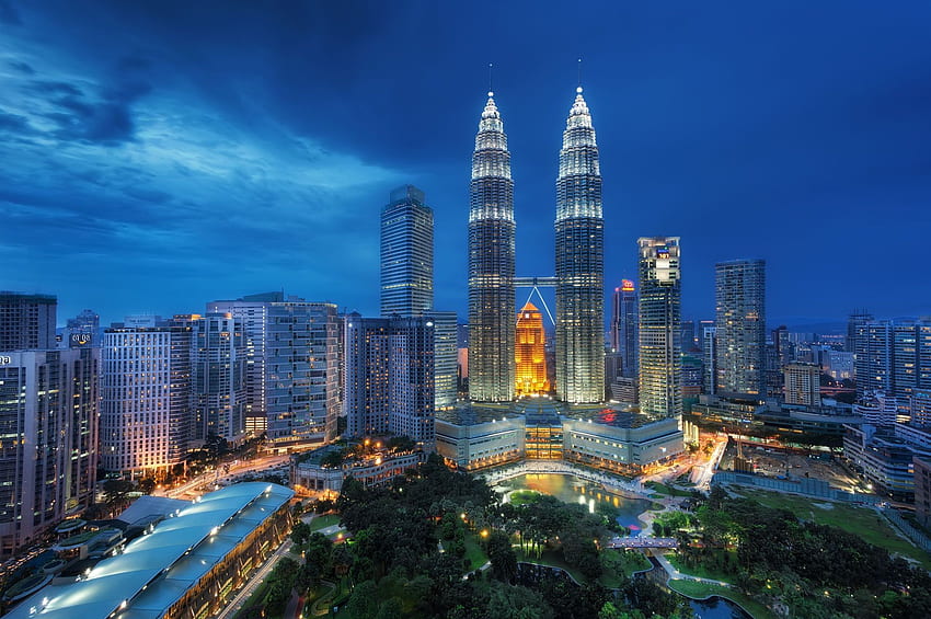 Meine erste Station auf meiner Tour durch Südostasien war Malaysia und meine erste Station in diesem Land war die Hauptstadt Kuala Lumpur. Skyline, Kuala Lumpur, Petronas Towers, Südostasien HD-Hintergrundbild