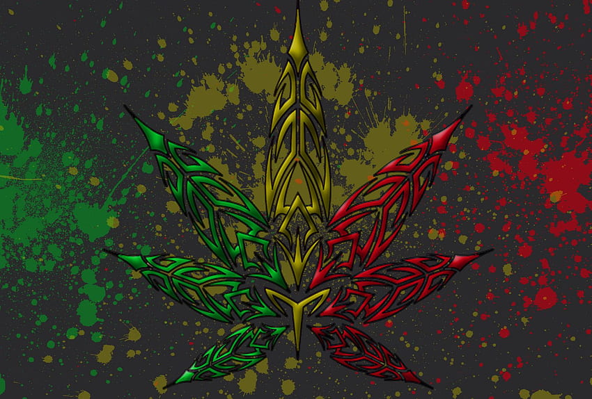 Rasta-Marihuana, Cannabis HD-Hintergrundbild