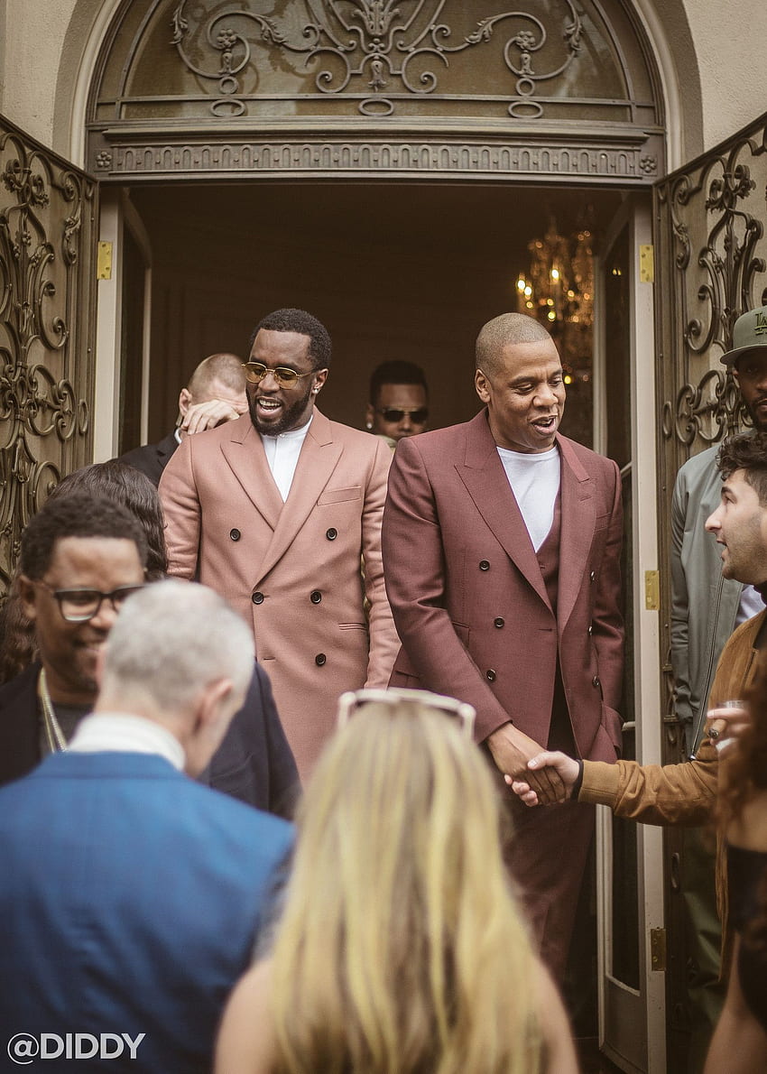 Diddy and JAY Z at Roc Nation's Grammy Brunch, Sean Combs HD phone wallpaper