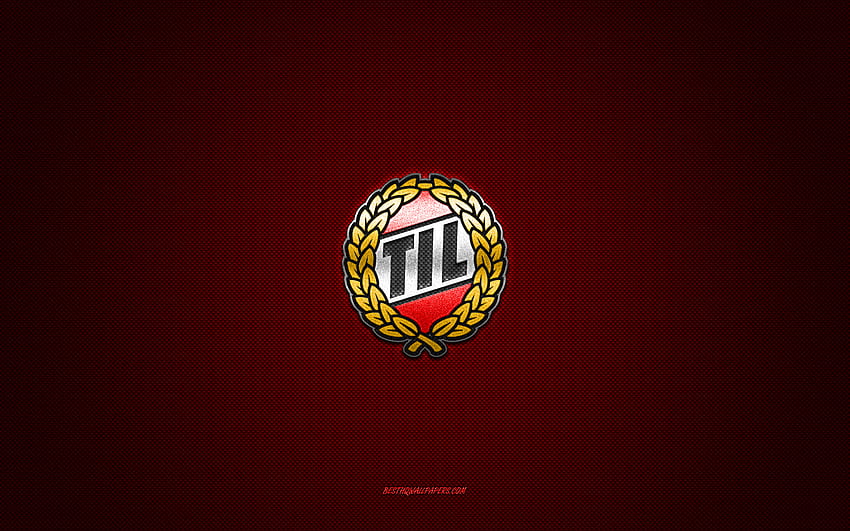 Tromso IL, klub sepak bola Norwegia, logo merah, latar belakang serat karbon merah, Eliteserien, sepak bola, Tromso, Norwegia, logo Tromso IL Wallpaper HD
