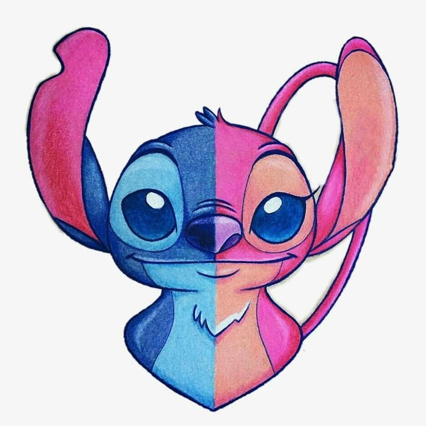Любителите на Дисни! на Lilo & Stitch през 2019 г. Lilo, Stitch And Angel HD тапет за телефон