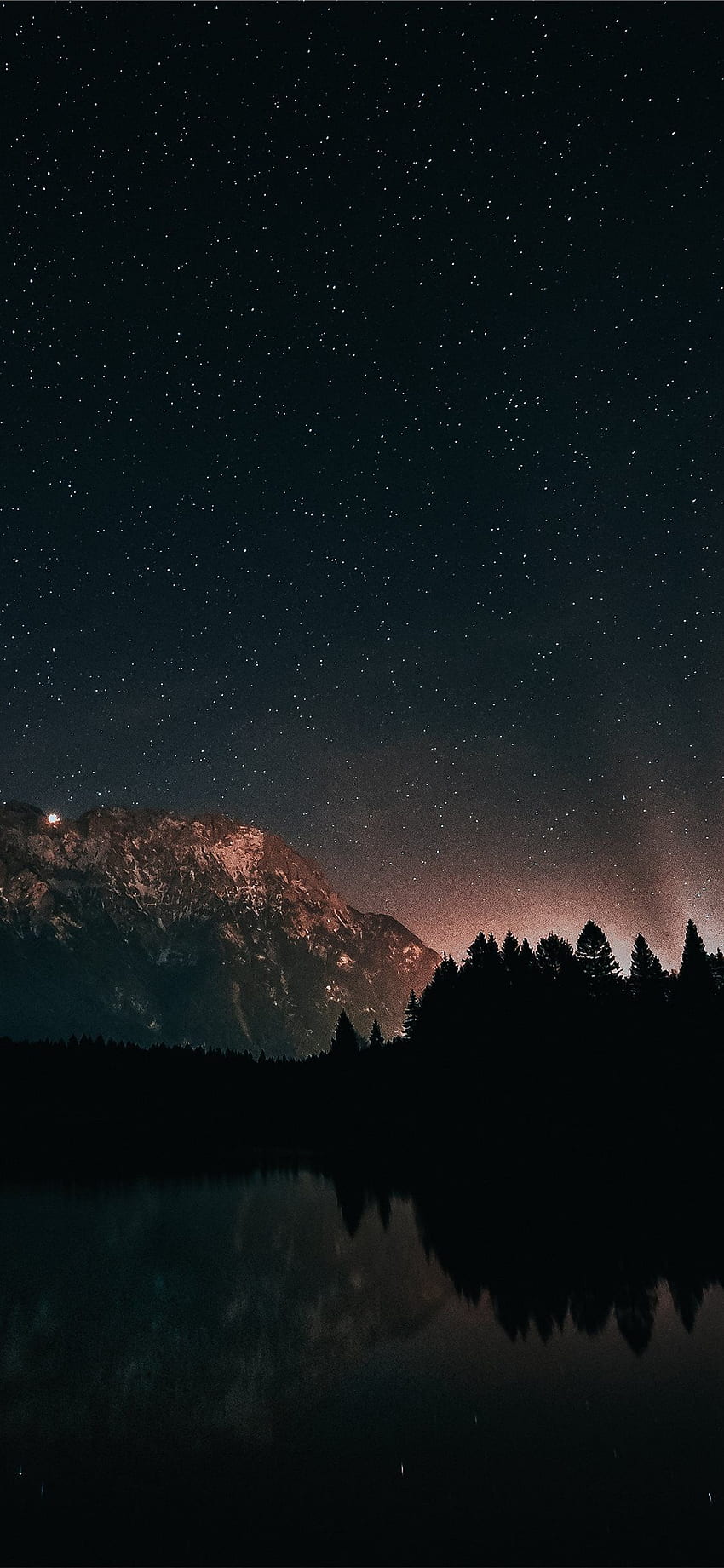 Sternenklare Nachtlichter iPhone X HD-Handy-Hintergrundbild
