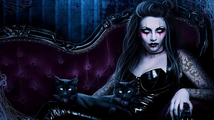 Goth Girl, Gothic Girl Art HD wallpaper