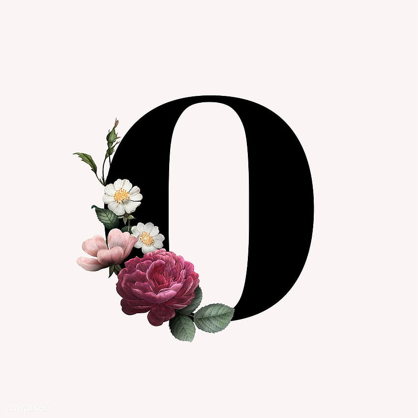 Classic and elegant floral alphabet font letter E transparent png