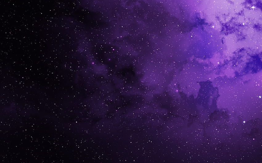 Black and Purple Galaxy, Anime Purple Galaxy HD wallpaper