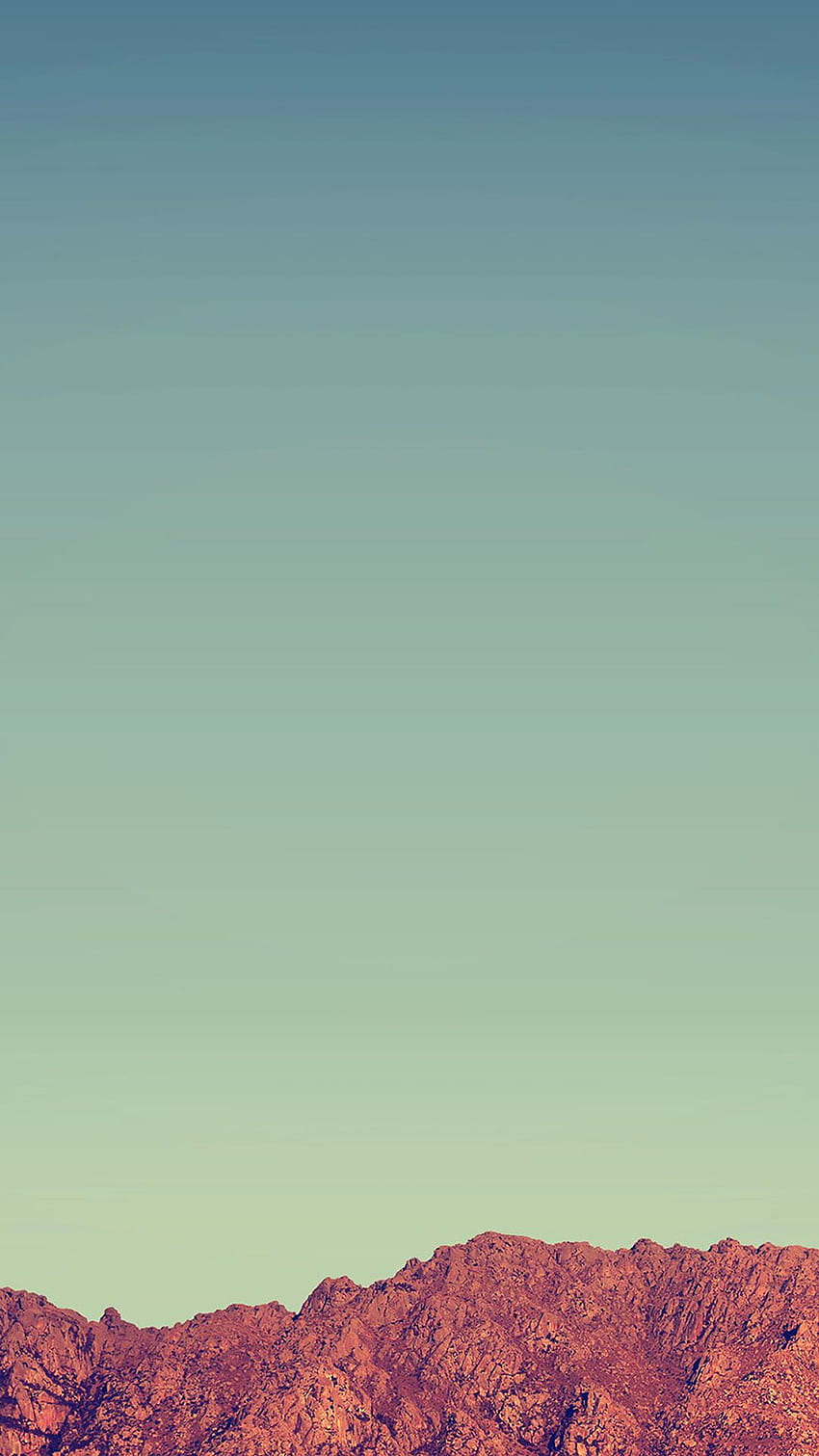 Pure Minimal Rock Mountain Blue Sky iPhone 8, Minimal Hipster HD phone wallpaper