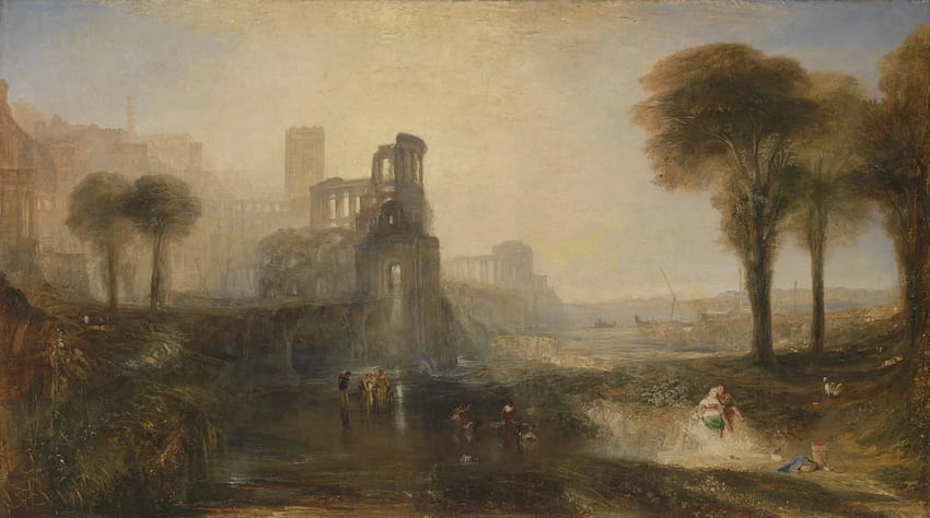 Дворецът и мостът на Калигула“, Джоузеф Малорд Уилям Търнър HD тапет