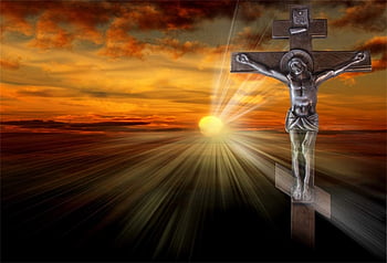  AOFOTO 5x7ft Crucifixion Resurrection of Jesus Christ