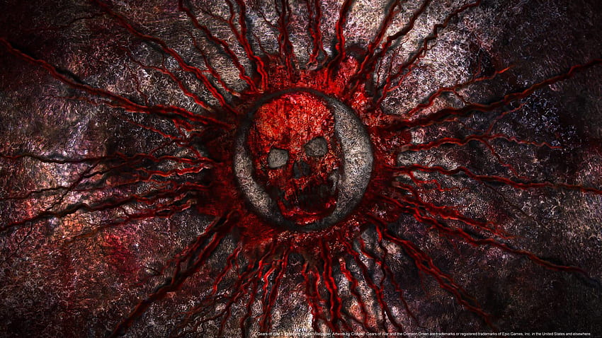 Video Game - Gears Of War 3 - Blood - Logo - Skull HD wallpaper